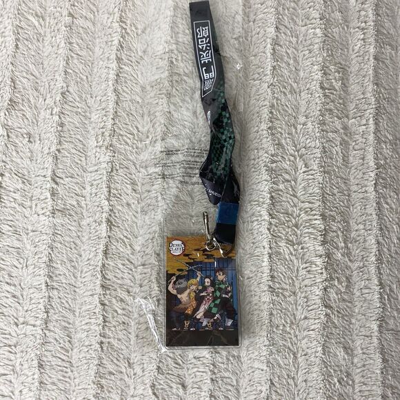 New Demon Slayer Group Lanyard Kimetsu No Yaiba Badge ID Travel Anime - Picture 2 of 7